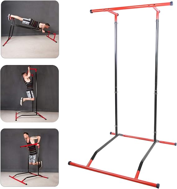 CCLIFE Multifunktional Power Tower Height Adjustable Dip Station Pull