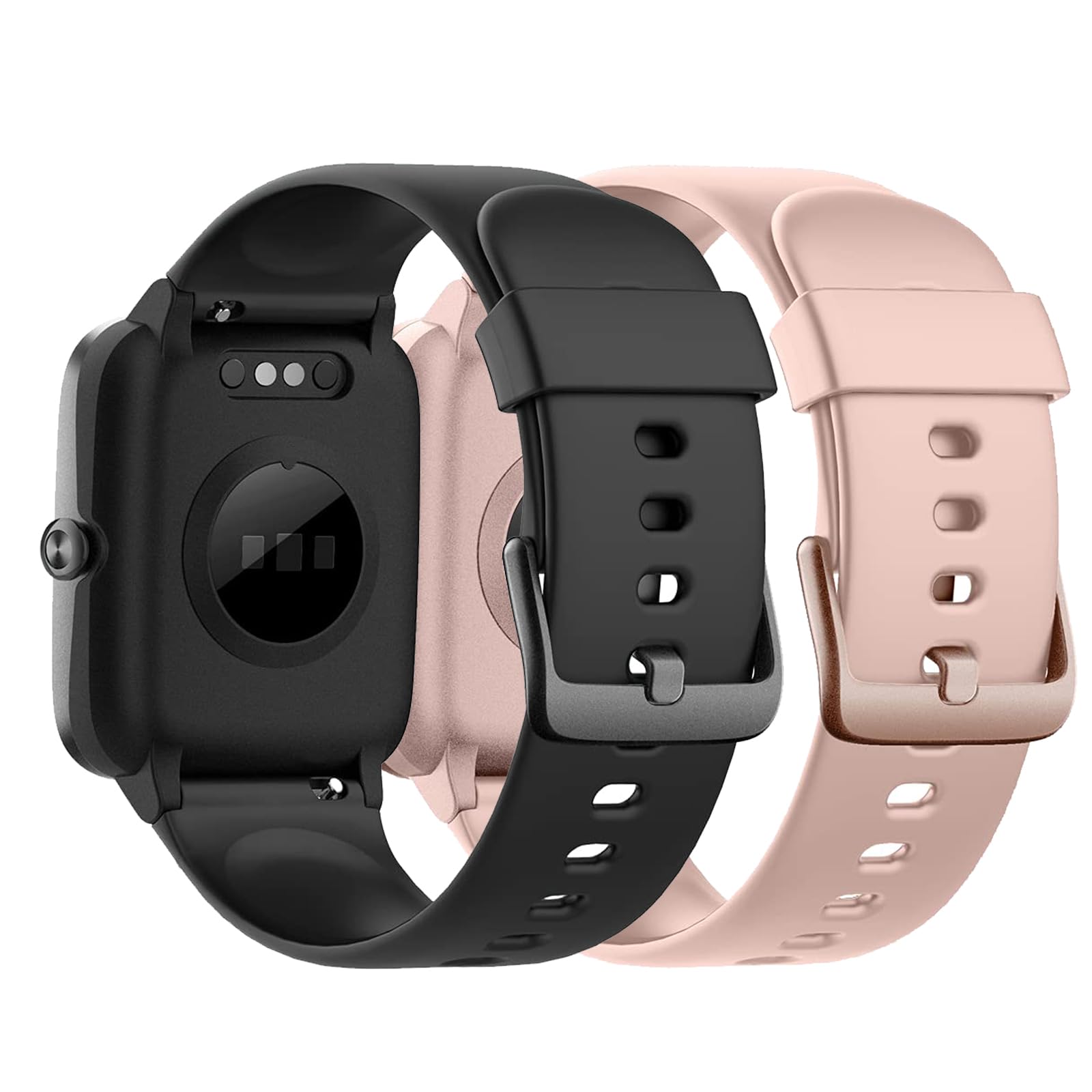 Harikiri Straps Compatible with Veryfitpro ID205L,19mm Soft Silicone Strap for Yamay fitness,GRV,Willful,Popglory,Blackview,UMIDIGI,ID205S ID205G ID215G ID216 SW020 SW023 WF021 WF025 Uwatch3