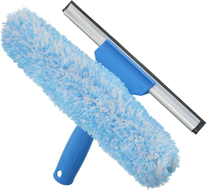 Unger Professional Window Cleaning Tool 2in1 Microfiber Scrubber and