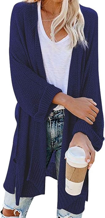 amazon navy blue cardigan