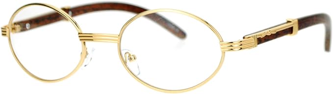 oval gold frame glasses