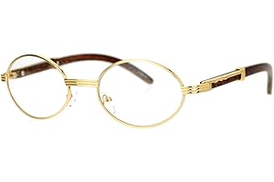 SA106 Art Nouveau Vintage Style Oval Metal Frame Eye Glasses