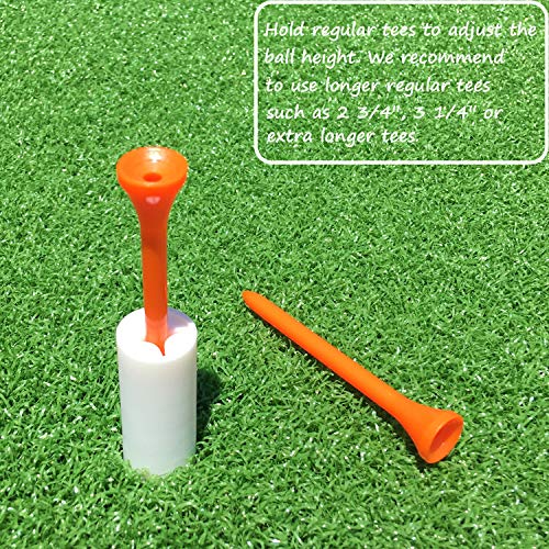 SkyLife Rubber Golf Tee Holder Set for Golf Mat Range Driving Practice Mat (2 PCS)