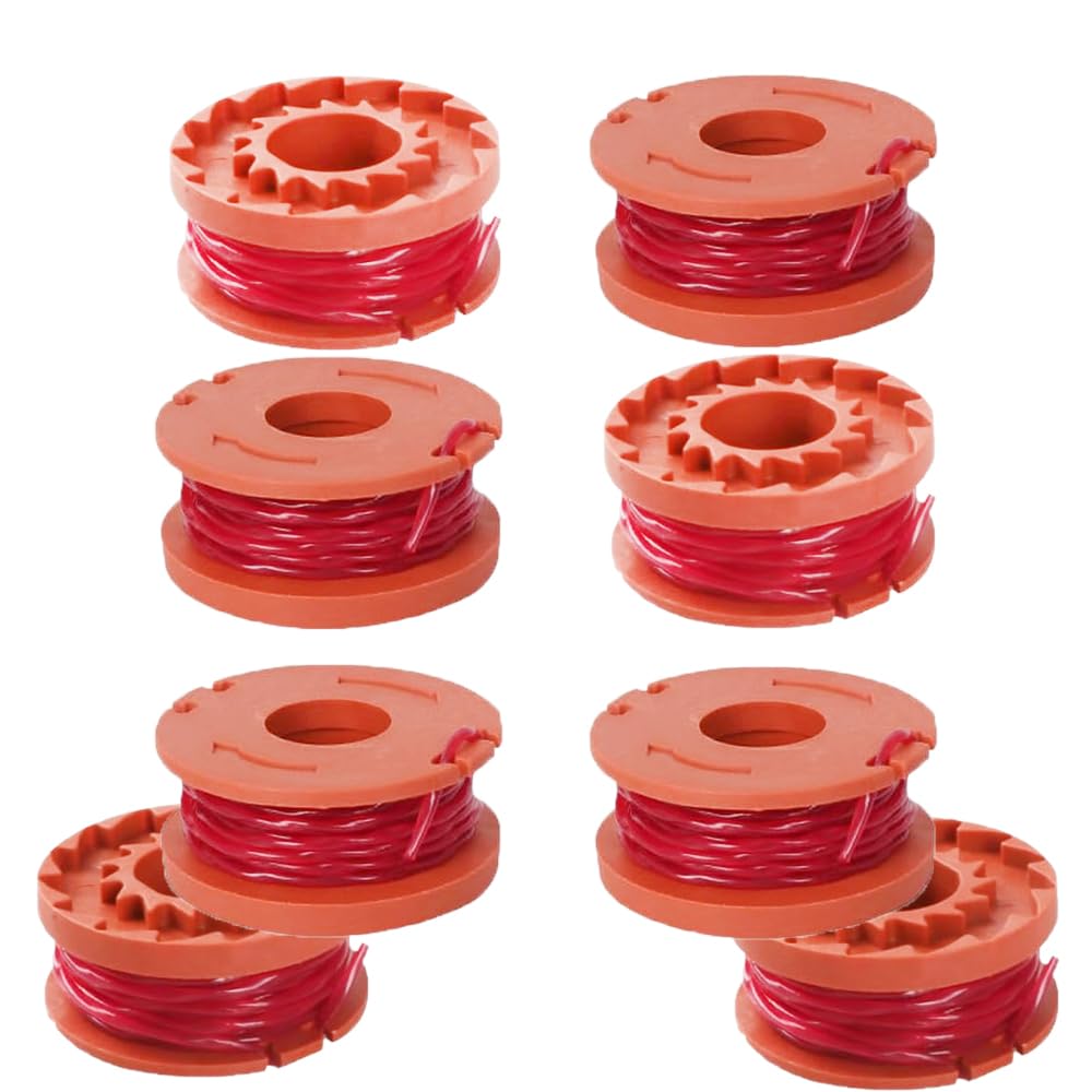 Dcszgzw Spool Replacement Parts, Compatible with worx Lawn Trimmers Replace CGT183A CGT18LA1 WG180 WG150 WG152 WG153 WG163 WA0010 Trimmer Spools(8 Spool)