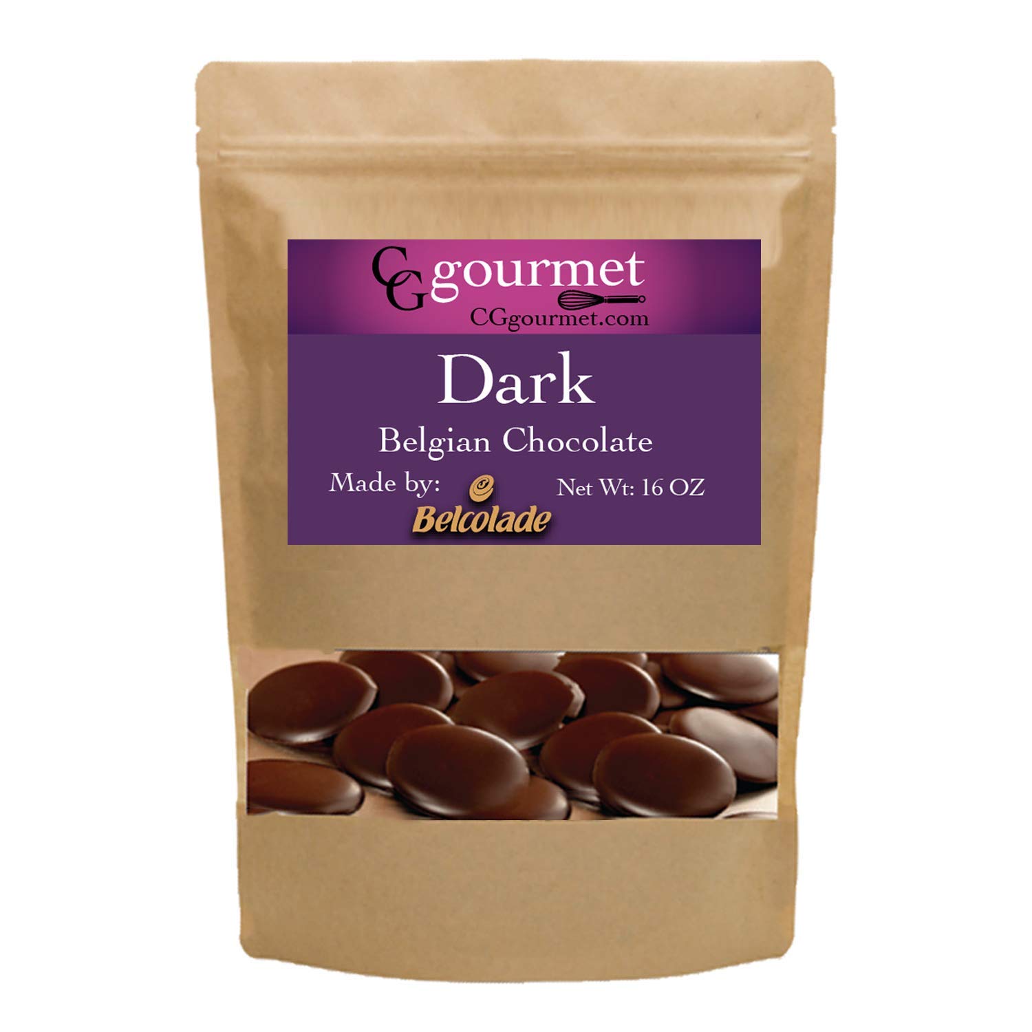 Belcolade Belgian Baking Dark Chocolate Wafers 16 OZ