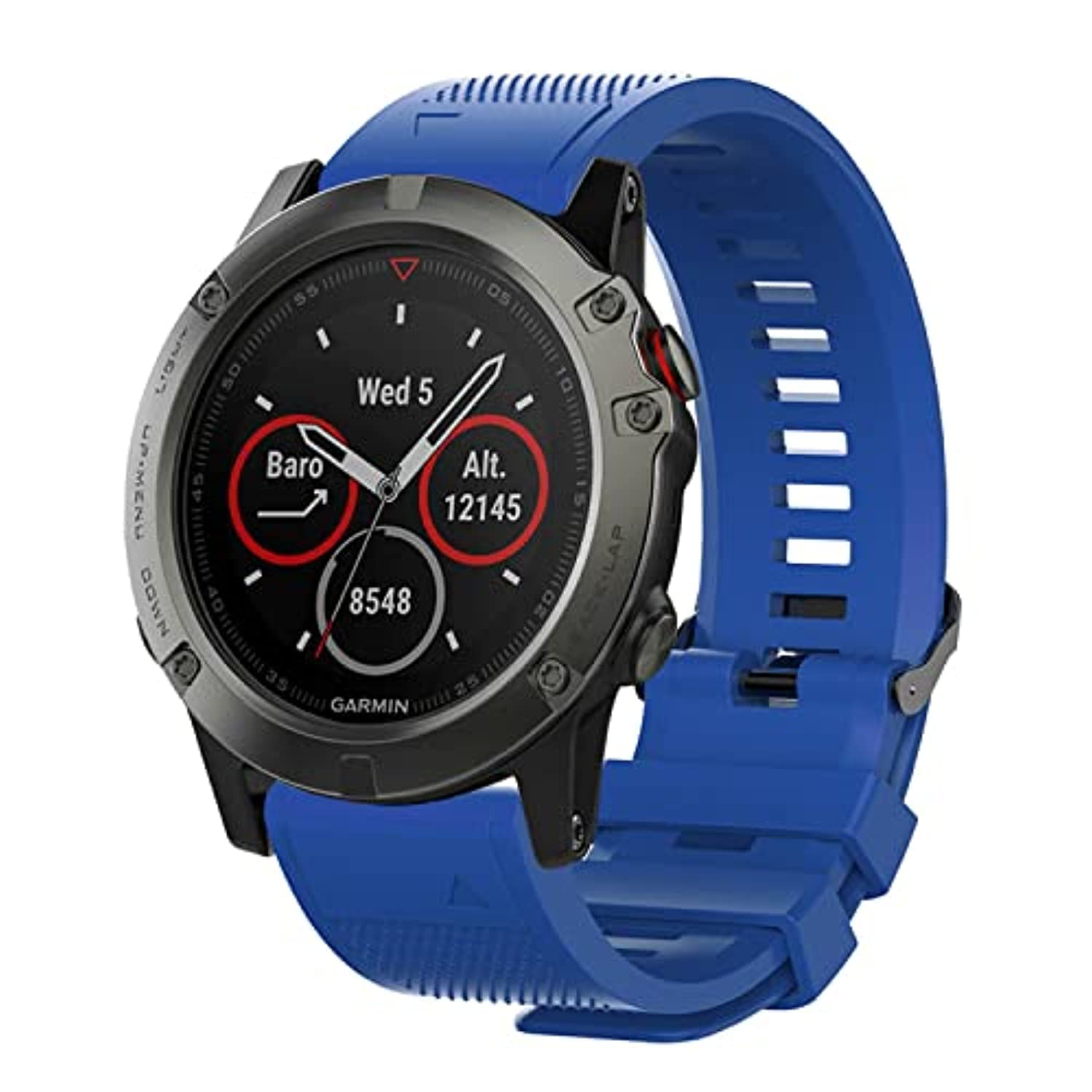 20mm Band Bracelet Strap Compatible for Garmin Fenix 7S Band Easy Fit Silicone Watch Band Replacement for Fenix 7S/Fenix 6S/Fenix 6S Pro/Fenix 5S/Fenix 5S Plus/D2 Delta S Smartwatches Wristband (Blue)