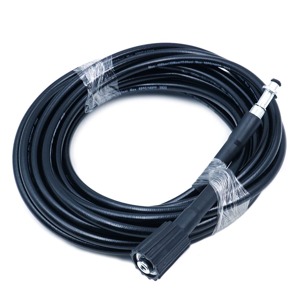 ZONADAH 10m Pressure Washer Hose 32ft x 1/4" 5800PSI M22 14mm PIN Replacement Pressure Washer Hose Quick Coupling Fits K2 K3 K4 K5 K6 K7