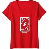 Womens UNO - Reverse Card V-Neck T-Shirt