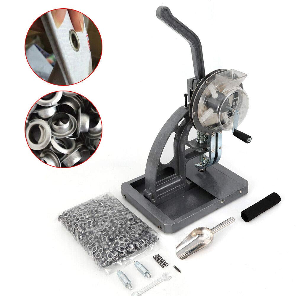 HYYKJ SemiAutomatic Eyelet Grommet Machine Hand Press Tool Kit