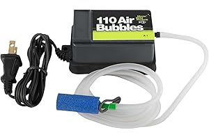 Marine Metal A-1 Air Bubbles Pump with Tubing & Air Stone for Live Bait (110 Volts)