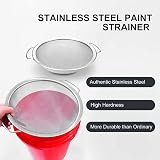 Dciustfhe 60 Mesh Stainless Steel Paint Strainer Filter Funnel for 5 Gallon view 5