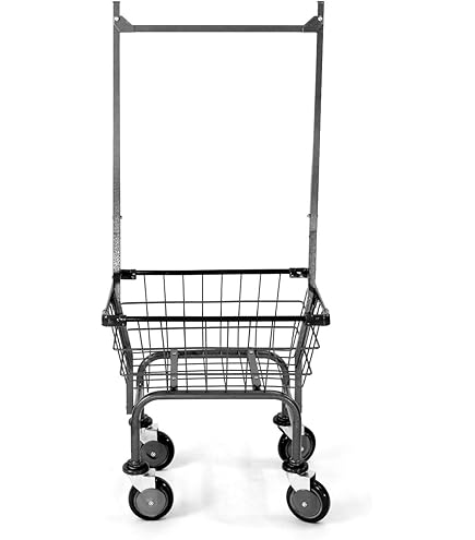 Amazon.com: CHAMINUSA Laundry Cart Chrome Coated with Double Pole