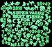 340 Pieces Creative Glow in the Dark 3D Assorted Fluorescent Wall Stickers Decal Value Pack for Kids (Stars, Letters, Animals, Numbers)