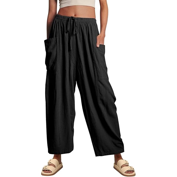 Pantalon De Pierna Ancha Plisados A La Moda Para Mujer, Pantalon Largos Holgados Informal Harajuku, Ropa De Calle Elegante Y Lisa Para Verano 2021 - AliExprs 200000345