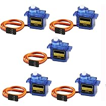 Lot De 12 Micro Servos SG90 9g – 1 Kg/cm, Tension 3-6V – Pour Robot, Avion, Voiture, Bateau, Bras Robotique, RC – Compatible Arduino