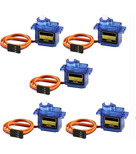 Kit 6 Micro Servomotori 9G Per Arduino - Mini Servo Per Robot, Droni, Progetti RC E DIY