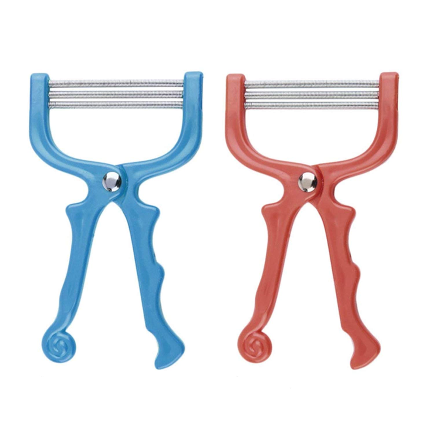 2 Pieces Facial Hair Remover 3 Row Handheld Spring Beauty Epilator Tool Beauty Tools