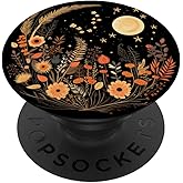 Boho Moon And Wildflowers PopSockets Adhesive PopGrip