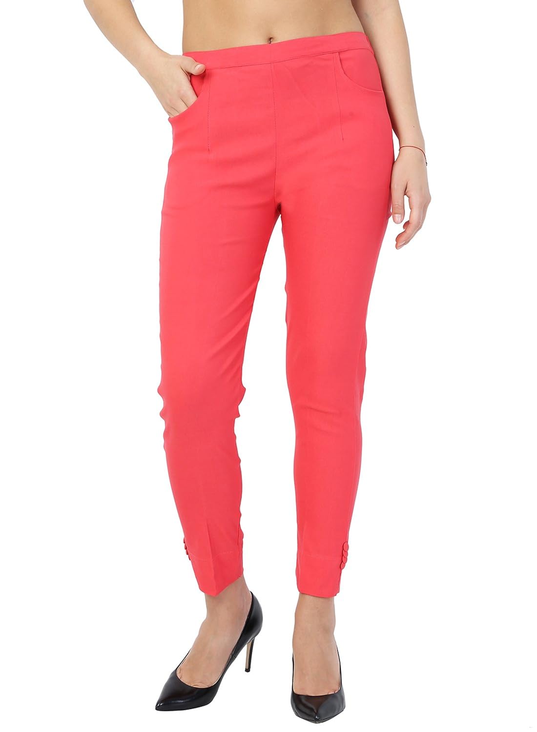 facio fashionable cotton and lycra strechable slim fit straight casual/formal cigarette pant, jegging, trouser