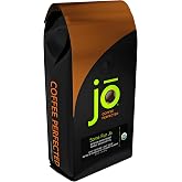 SOME FUN JO: 2 lb, Organic Half Caff Coffee, Whole Bean | 50/50 Regular/Decaf, Medium-Dark Roast, Rich Tasting Notes, USDA Kosher Certified, Fair Trade Gluten &amp; Chemical Free, NON-GMO