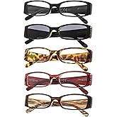 Gr8Sight 5-Pack Ladies Reading Glasses Includes Sunshine Readers for Women