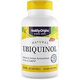 Healthy Origins Ubiquinol (Active Form of CoQ10), 300 mg - Kaneka Ubiquinol Supplements for Heart Health & Antioxidant Support - Gluten-Free & Non-GMO Supplement - 60 Softgels