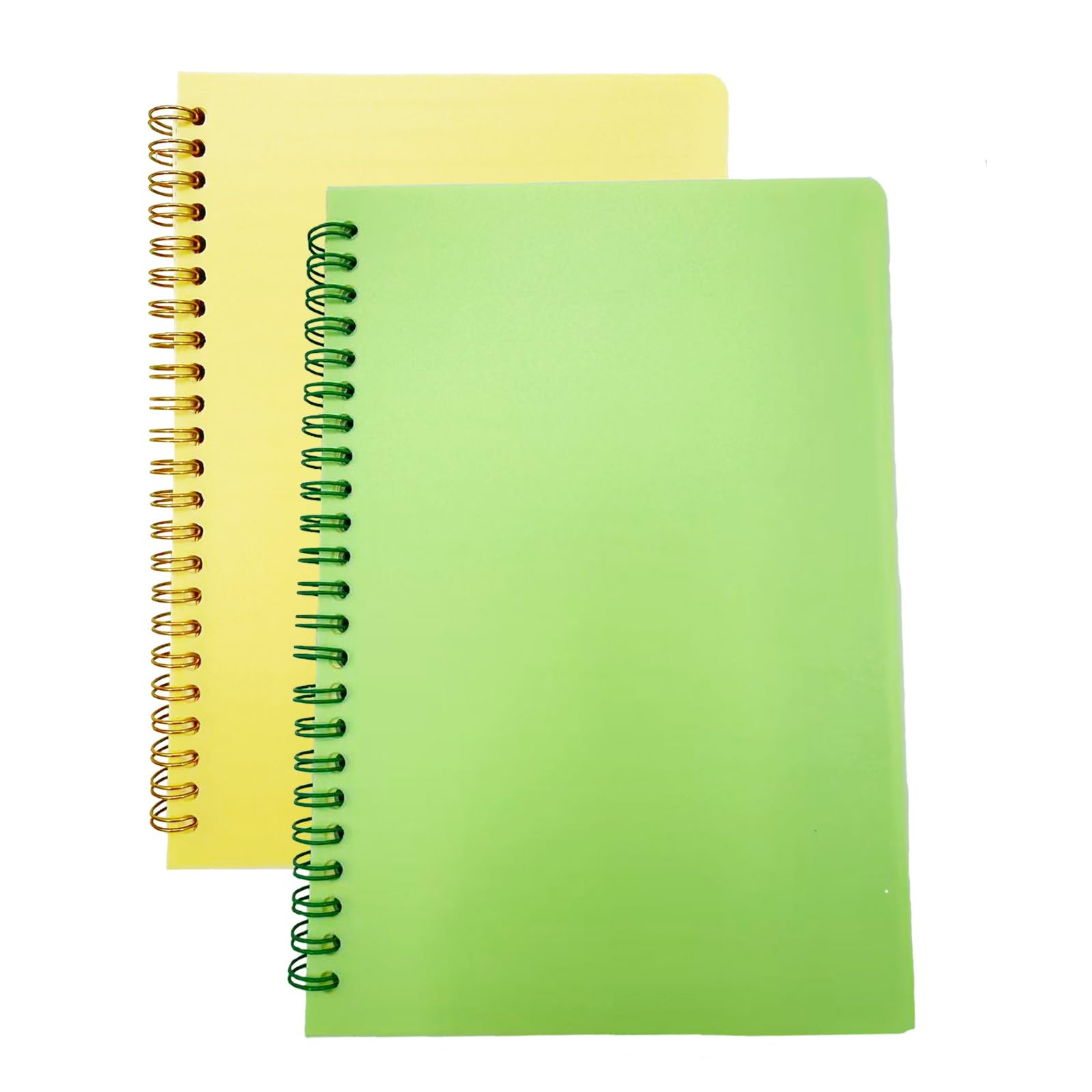 Photo 1 of ***2 INCLUDED***TYSSELY 2 PCS A5 Spiral Notebook 8.2 x 6 inches Plastic Hardcover College Ruled 160 Pages/ 80 Sheets Journals for Office Work and School***2 INCLUDED***