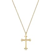 MTMY Gold Cross Necklace 14K Gold Plated Dainty Gold Cross Pendant Necklace for Women Delicate Necklace Jewelry