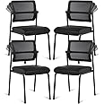 Buy Tangkula Set Of 4 Office Guest Chairs, Reception Chairs Conference Roo Chairs With - View #5