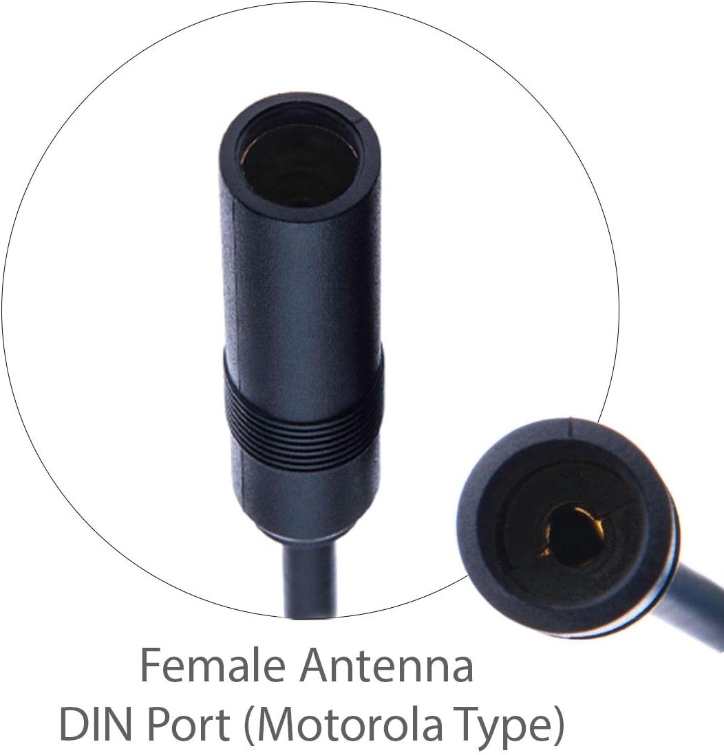 Universal Dual Female DIN Antenna Splitter Cable by Keple, Black - Image 5