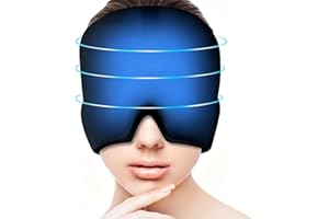 JIAYUYUARPY Migraine Relief Cap Headache Relief Hat for Migraine, Instant Cooling Gel Head Wrap for Tension & Sinus Headaches