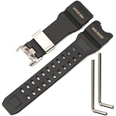 XBHSW Resin Strap Compatible with Casio GWG-1000 mudmaster Men's Watch Replacement Band Waterproof Rubber Bracelet