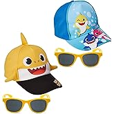 Nickelodeon Toddler Boys’ Baby Shark Hat – Adjustable Baseball Cap (2T-4T) With Sunglasses