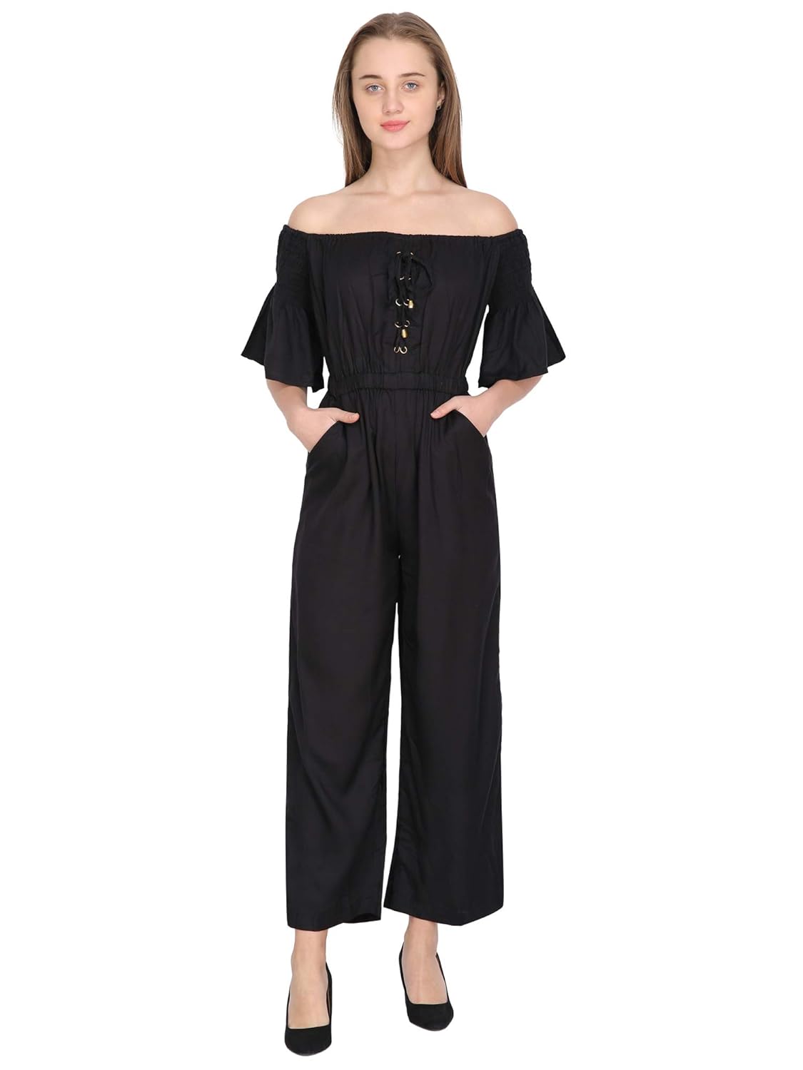 Buy Generic Women's Knee Length Jumpsuit at Amazon.in
