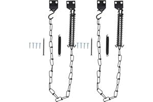 COHEALI Security Chain Door Lock with Windproof Chain and American Style Handle 24.41In Adjustable Door Guard for Home Window