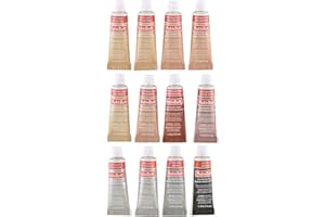 Amaco Rub 'n Buff Metallic Finishes Sampler Set, 12 colors (76345E)