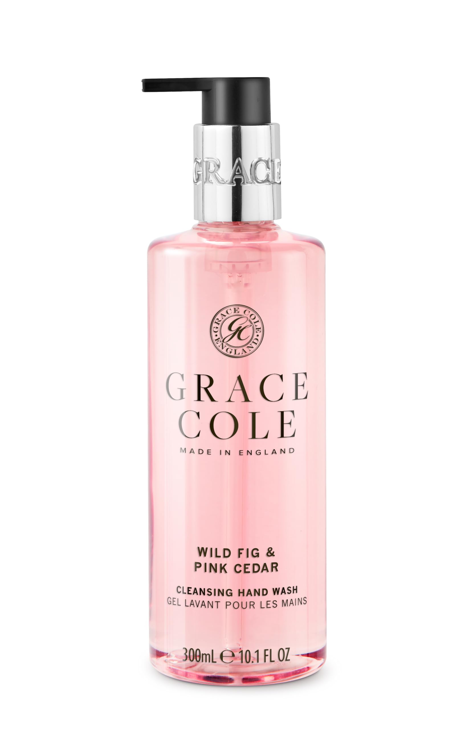 Grace Cole Wild Fig & Pink Cedar Hand Wash 300ml - Moisturising Liquid Soap Essential Oils - Vegan Friendly & Cruelty Free, Contains No SLS or Parabens - Made In England — image 1