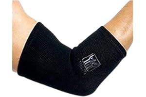Compression Elbow Sleeve Support for Nikken KenkoTherm Elbow Wraps 1833 - Black Compression Sleeves for Men and Women - Tenni