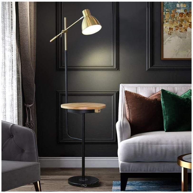 gold swing arm floor lamp