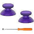 eXtremeRate Replacement Thumbsticks for Xbox Series X & S Controller, Joysticks Repair Kit for Xbox Wireless Controller, Custom Analog Stick Buttons for Xbox One S/X/Elite Controller - Purple