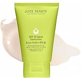 Juice Beauty Sport Sunscreen SPF 30 - Mineral Zinc, Face &amp; Body, 90 ml | Water &amp; Sweat Resistant 80 Minutes, Broad Spectrum UVA/UVB Protection, Scent-Free, Vegan &amp; Cruelty-Free