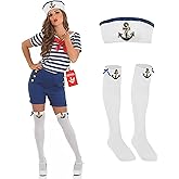 fun shack Sailor Costume Female, Sailor Costume Women, Navy Costumes, Sailors Dress, Halloween Costumes For Women Adult