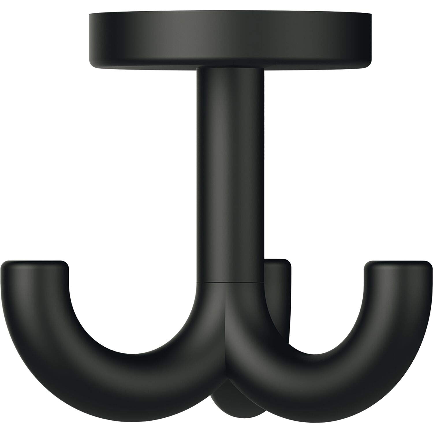 HEWI 477.90B050 90 Triple Swivel Hook 477.90.050 Width 73 Height 70 mm Polyamide Jet Black Matt Black