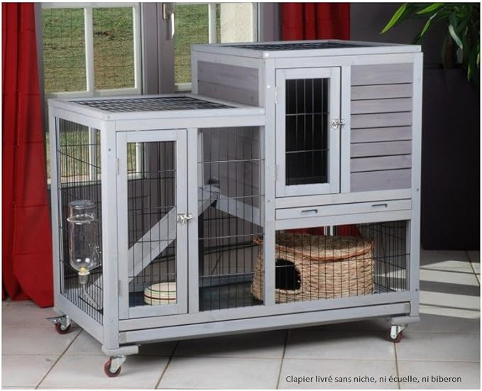 Animaloo Restland Indoor Wooden Rabbit Hutch Cage Amazon.co.uk Pet