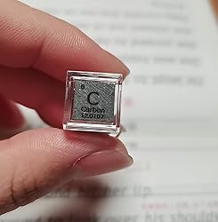Carbon Cube - 10mm Pure Metal Element Cubes - Laser