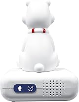 LEXIBOOK Polar Bear Nightlight Alarm Clock LCD Backlit Snooze Blue White RL800PB view 3