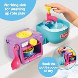 Toomies Bubble & Bake Bathtime Kitchen Set 2 in 1 Bath Toy Multicoloured view 7