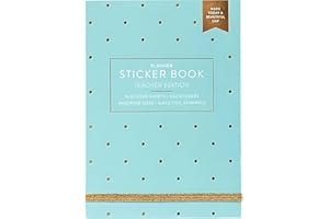 PASSIONATE PENNY PINCHER Teacher Sticker Book | Pack of 15 | 503 Colorful Stickers | Assorted Sizes | 5x7 Sheets of Stickers | Gold Foil Stamping | Personalize Your Planner with Flags, Tabs, & Blocks for Educator Events…