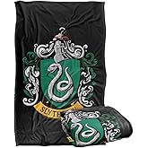 Harry Potter Slytherin Crest Black Silky Touch Super Soft Throw Blanket 36" x 58",Slytherin Crest