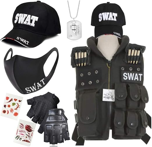 Amazon Co Jp Catsobat Swat コスプレ コスチューム フルセット メンズ レディース キッズ サバゲー ハロウィン 仕様 正規品 子供用 ホビー 通販